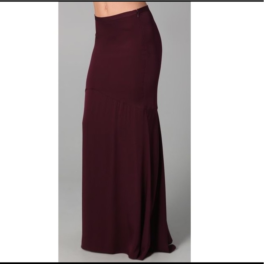 Haute Hippie Mermaid Silk Plum Maxi Skirt- NWOT